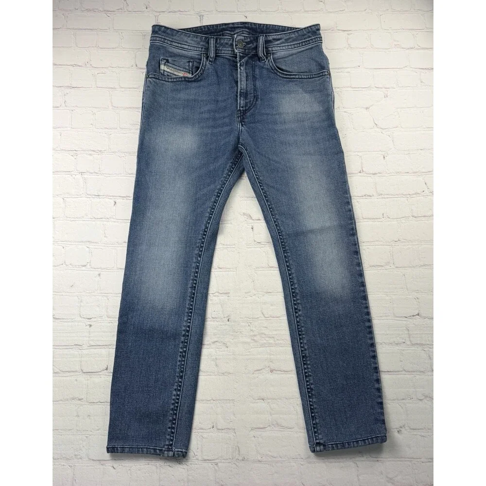 Diesel Mens Thommer Slim Jeans RE062 Blue Stretch Denim $250 Size 30x30 (30/30)